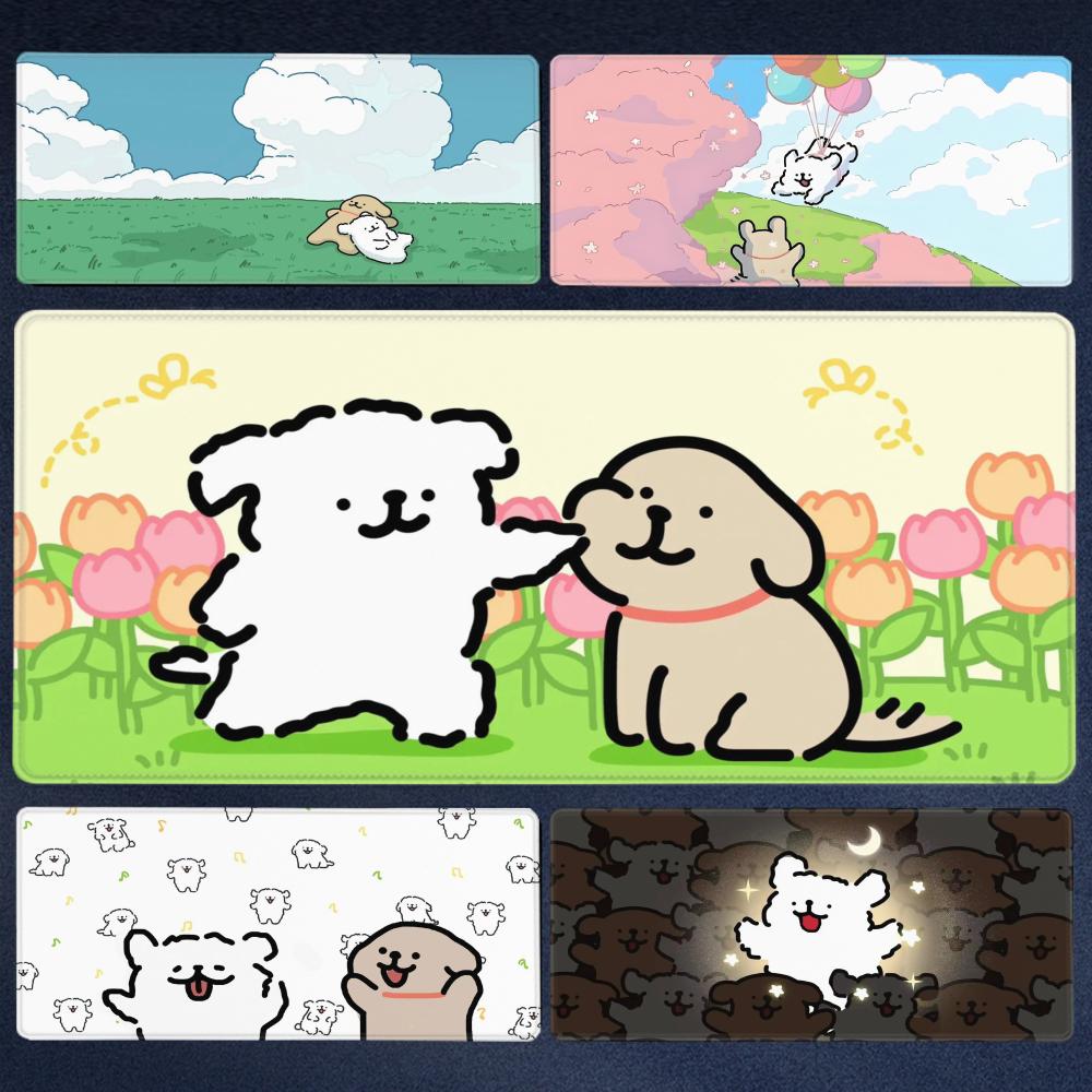 Gaming Accessories Korea - 韓国マルチーズ子犬かわいい犬マウスパッドコンピュータラップトップゲーマーパッド PC ゲームアクセサリーデスクマット
