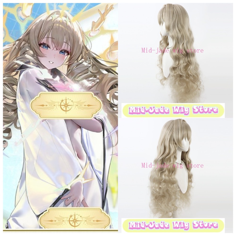 Gaming Accessories Korea - クラウンコスプレウィッグロングカーリーヘアリアルな頭皮合成繊維ゲームガールズロールプレイパーティーショーアクセサリー用