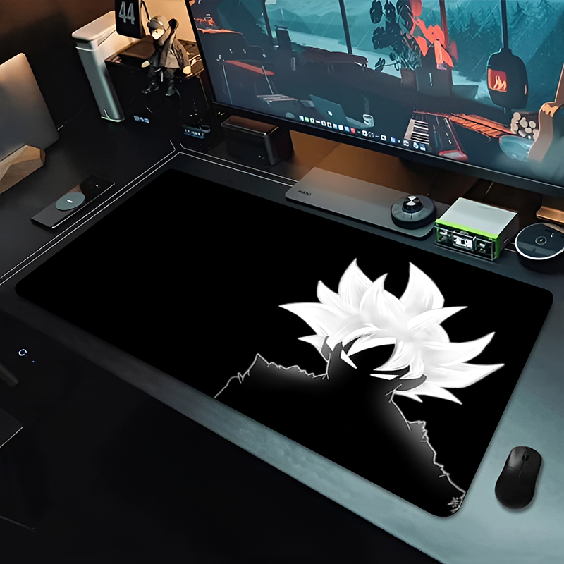 Gaming Accessories For Gaming Setup - DBZ ブラックアニメマウスパッドドラゴンボール大型 PC コンピュータデスクマット抗摩耗ゲーミングマウスパッドキーボードゲーマーアクセサリーテーブルパッド