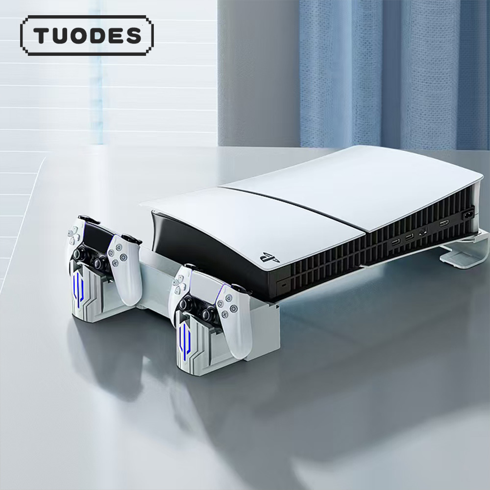 Fan Hub Rgb Controller - Tuodes 水平冷却スタンド コントローラー充電器付き RGBライト調整可能ファン 急速充電ステーション PS5
