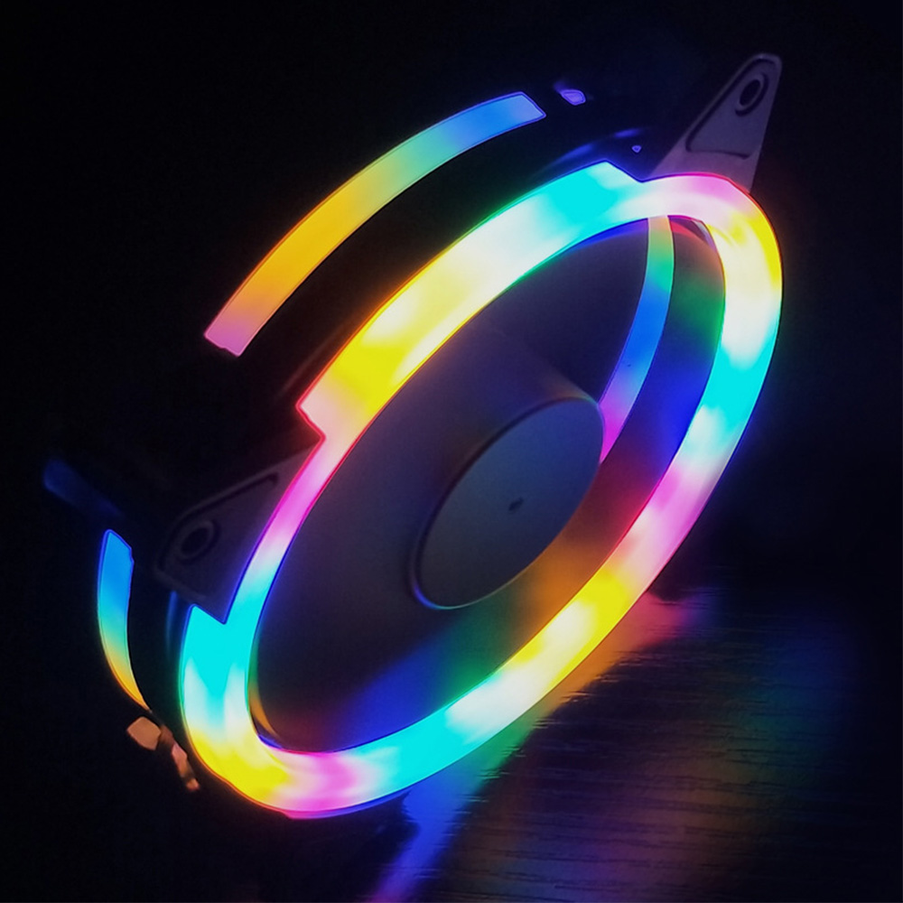 Fan Hub Rgb Controller - 120 ミリメートル RGB LED 冷却ファンクラッシュダイヤモンド PC