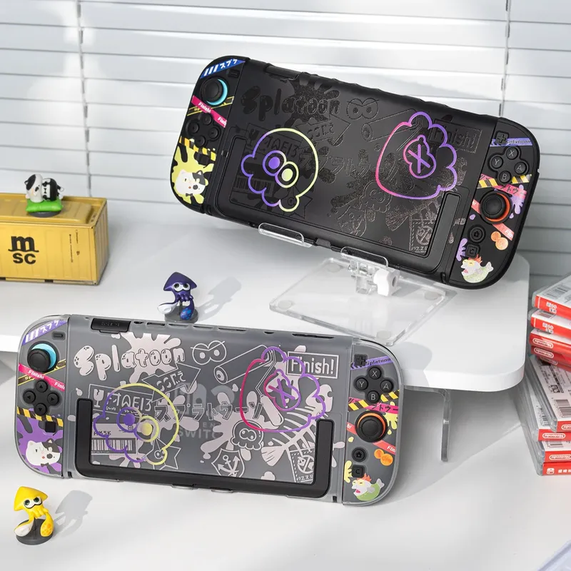 Gaming Accessories Joystick - アニメスイッチ保護ケース任天堂スイッチ 2/Oled スプリットコントローラーハードケースジョイコンドックカバーゲームコンソールアクセサリー