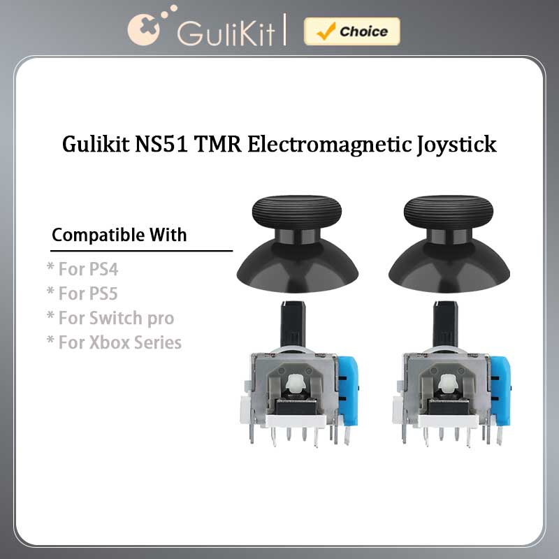 Gaming Accessories Joystick - GuliKit NS51 TMR ジョイスティック スティックキャップ付き、PS4 PS5/PS5