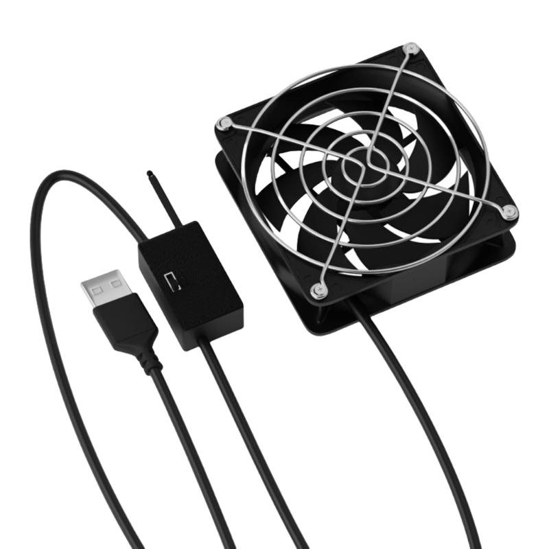 Fan Hub Rgb Controller - 3速温度制御83cfの8cm USB冷却ファン調整可能なサーモスタット