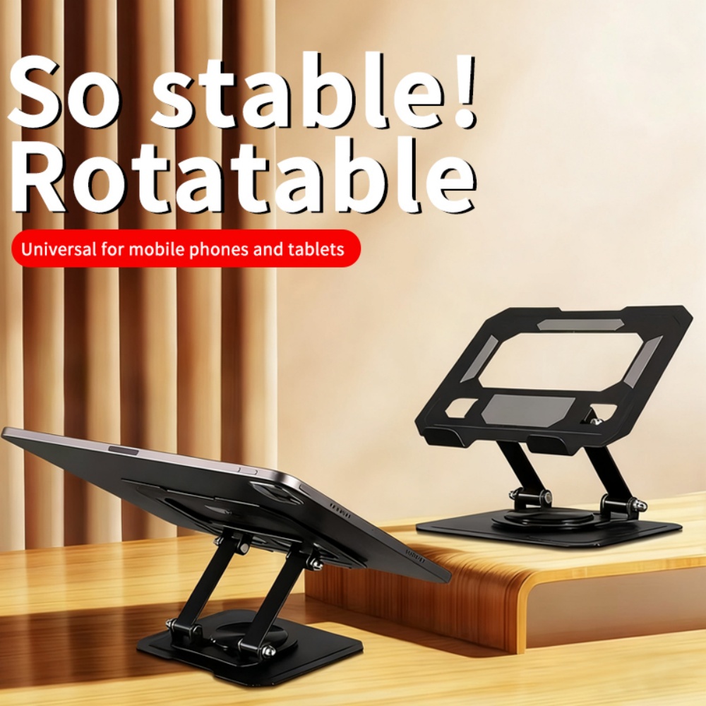 Gaming Accessories Tablet - 360 ° 回転可能なタブレットスタンド 調整可能な折りたたみ式デスクトップスタンドホルダー 4.7-12インチのiPad Pro/Air/Minラップトップタブレットに対応