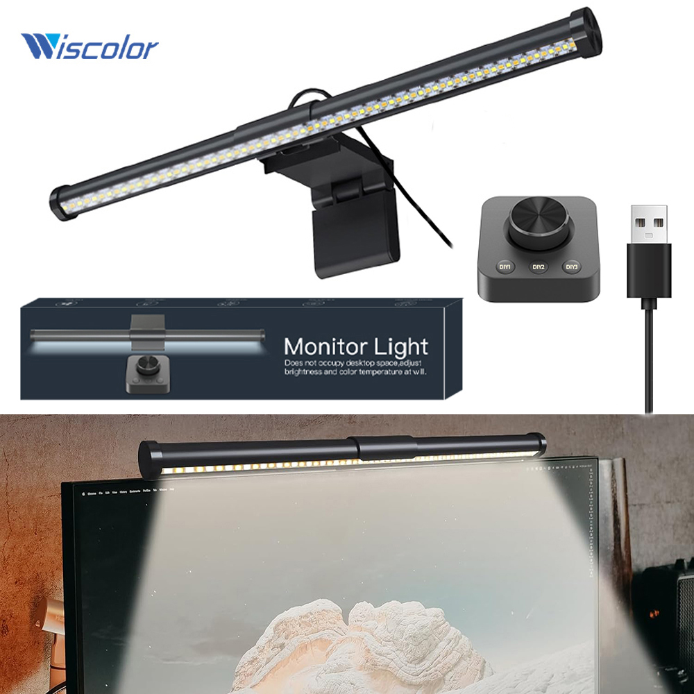 Monitor Light Bar - LED コンピュータ PC モニターライトバーリモコンスクリーンハンギングライト USB RGB
