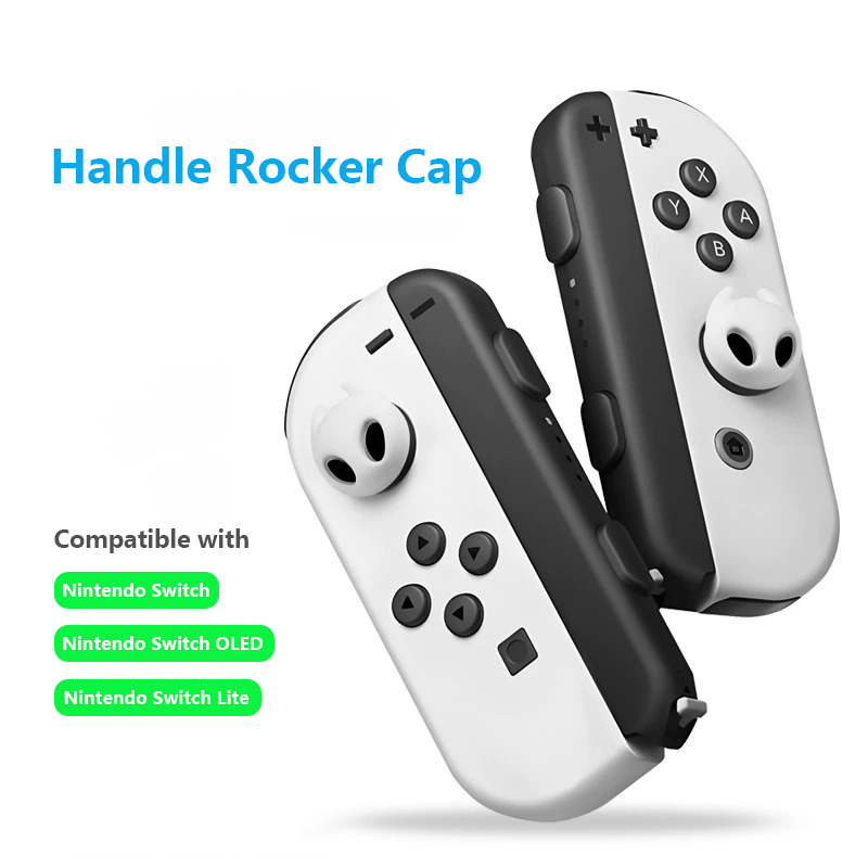 Gaming Accessories Joystick - 2個入りシリコン製ナイトアナログサムグリップキャップ、Nintendo Switch OLED/Switch Lite/Switchジョイスティック保護カバー対応