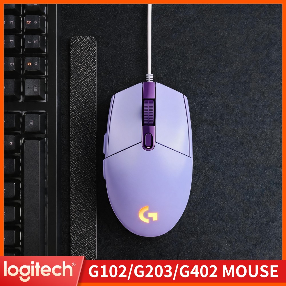 Logitech Mouse G203 - ロジクールG203有線ゲーミングマウス、快適な手触り、調整可能なDPI、RGBバックライト、ホームエンターテイメントやオフィスワークに最適