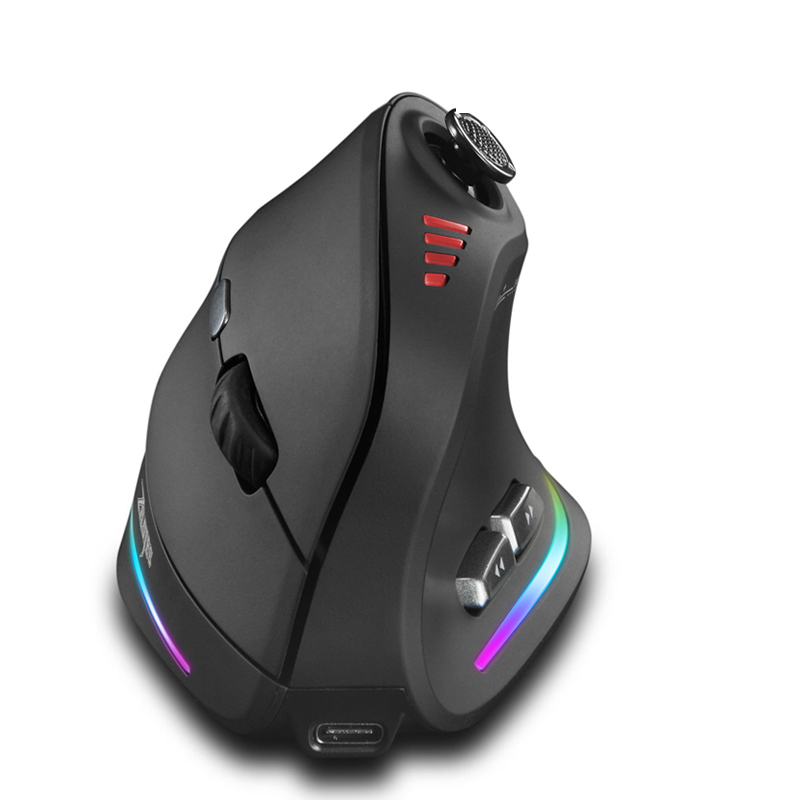 Gaming Accessories Tablet - Jomaa RGB バックライト付きワイヤレス垂直マウスコントロールゲーマー用 24000DPI 調整可能なプログラマブルボタンゲーミングマウス有線