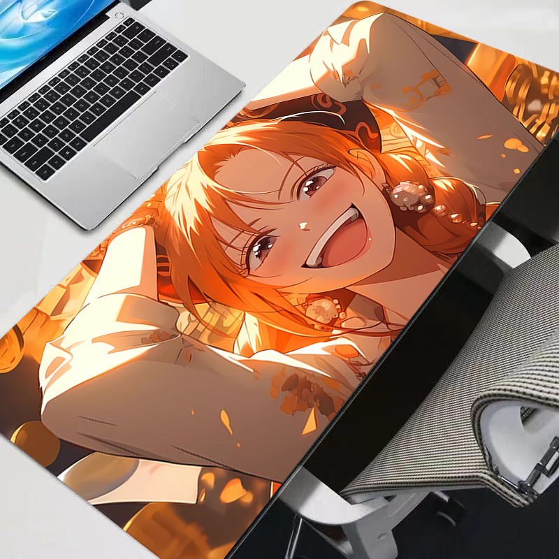 Gaming Accessories Table - ゲーミングマウスパッド大型コンピューターワンピースマウスパッド耐久性のある新しいデスクマットPCアニメカーペットキーボードゲーマーアクセサリーテーブル