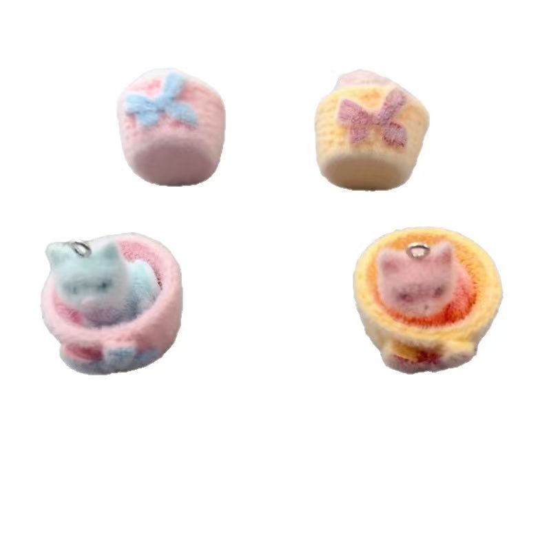 4個入り3Dぬいぐるみ樹脂製猫ペンダント、DIYジュエリー製 - Gaming Accessories Gifts のレビューと価格