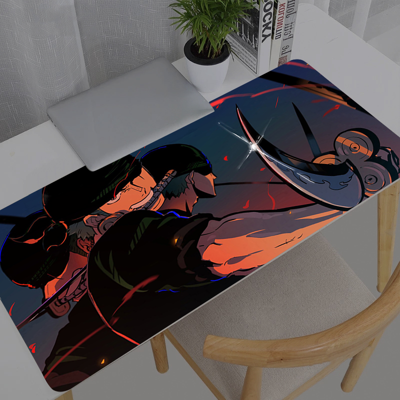大型マウスパッドオフィスワンピースロロノア・ゾロコンピュータ - Gaming Accessories Table のレビューと価格