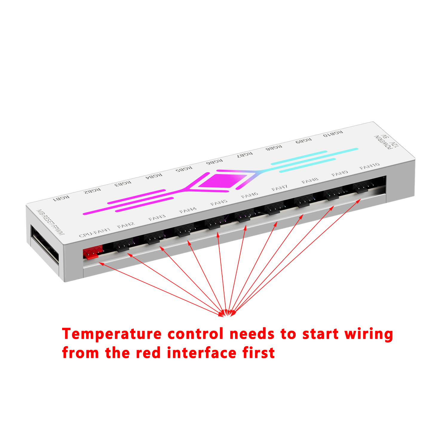 ICE Whale K10 1 to 10 PWM&ARGB - Fan Hub Rgb Controller のレビューと価格