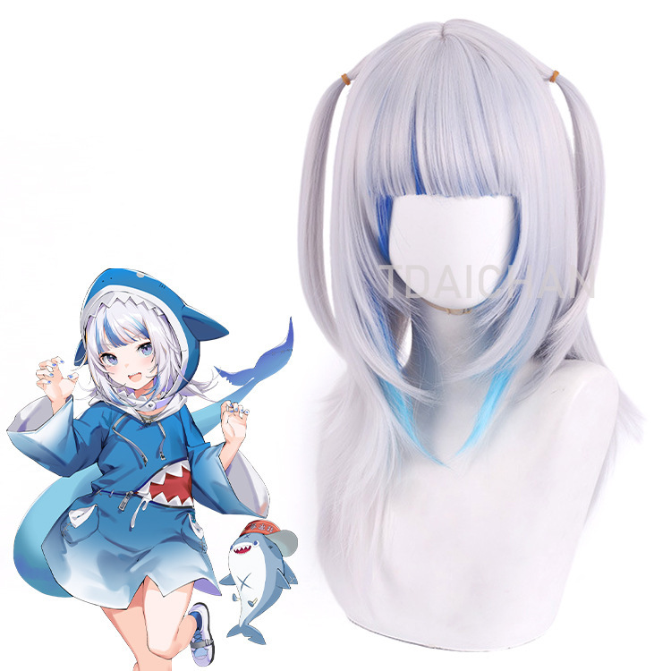 2025 Gawr Gura コスプレウィッグ ホワイトブル - Gaming Accessories Korea のレビューと価格