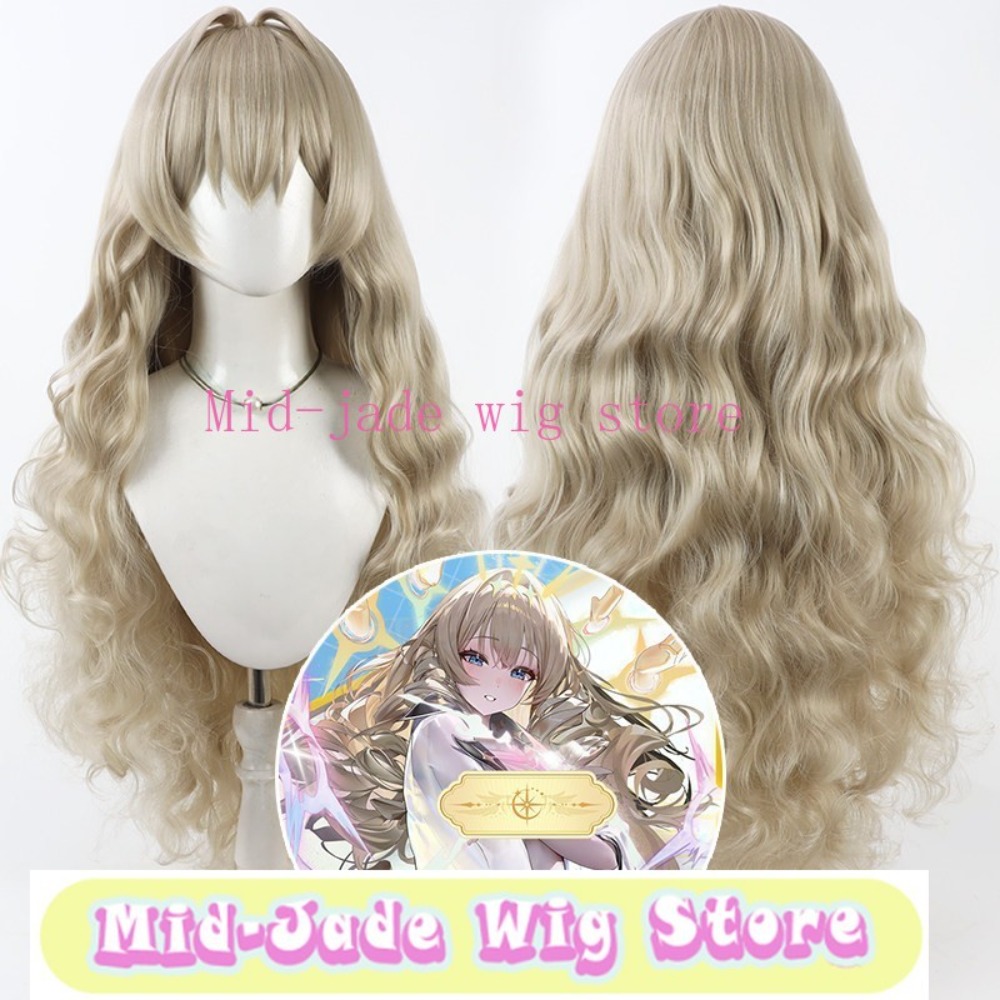 クラウンコスプレウィッグロングカーリーヘアリアルな頭皮合成繊 - Gaming Accessories Korea のレビューと価格