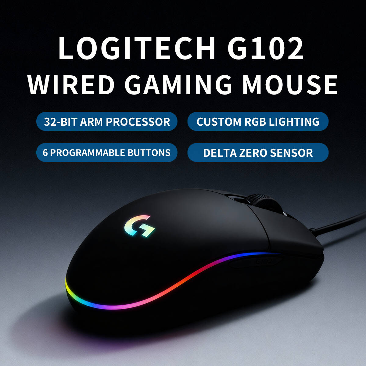 ロジクール G102 有線ゲーミングマウス、2000万クリッ - Logitech Mouse G203 のレビューと価格