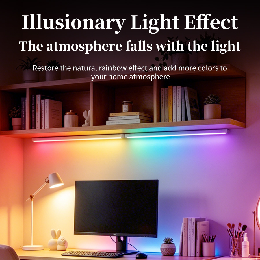 充電式RGB LEDデスクライト モーションセンサー磁気ライ - Accessories For Your Gaming Room のレビューと価格