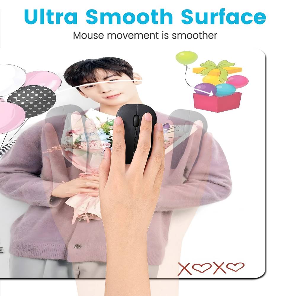 人気の韓国俳優チャ・ウンウアニメーションマウスパッドゲーミン - Gaming Accessories Korea のレビューと価格
