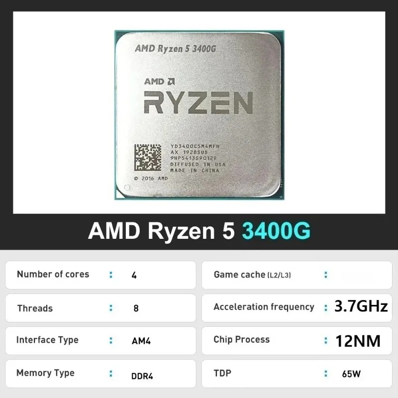R5 3400G 100%新品 AMD Ryzen 5 34 - Amd Cpu Ryzen 5 のレビューと価格