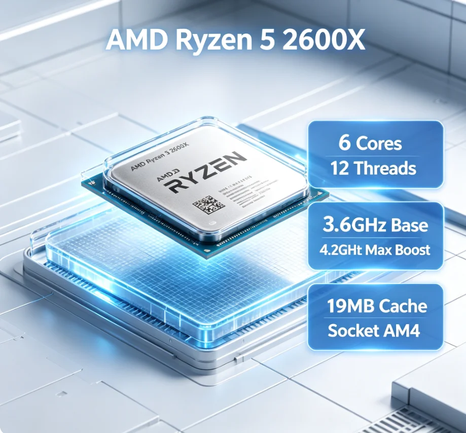AMD Ryzen 5 2600X デスクトップCPU 6コ - Amd Cpu Ryzen 5 のレビューと価格