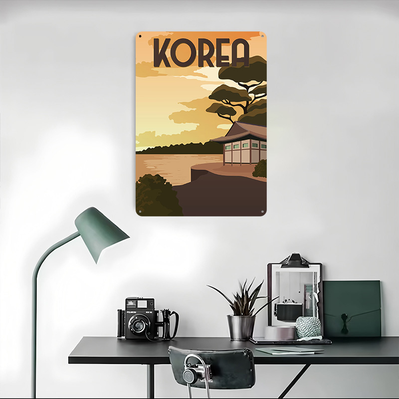 韓国旅行プリントポスターカスタマイズされたウォールアートレト - Gaming Accessories Korea のレビューと価格