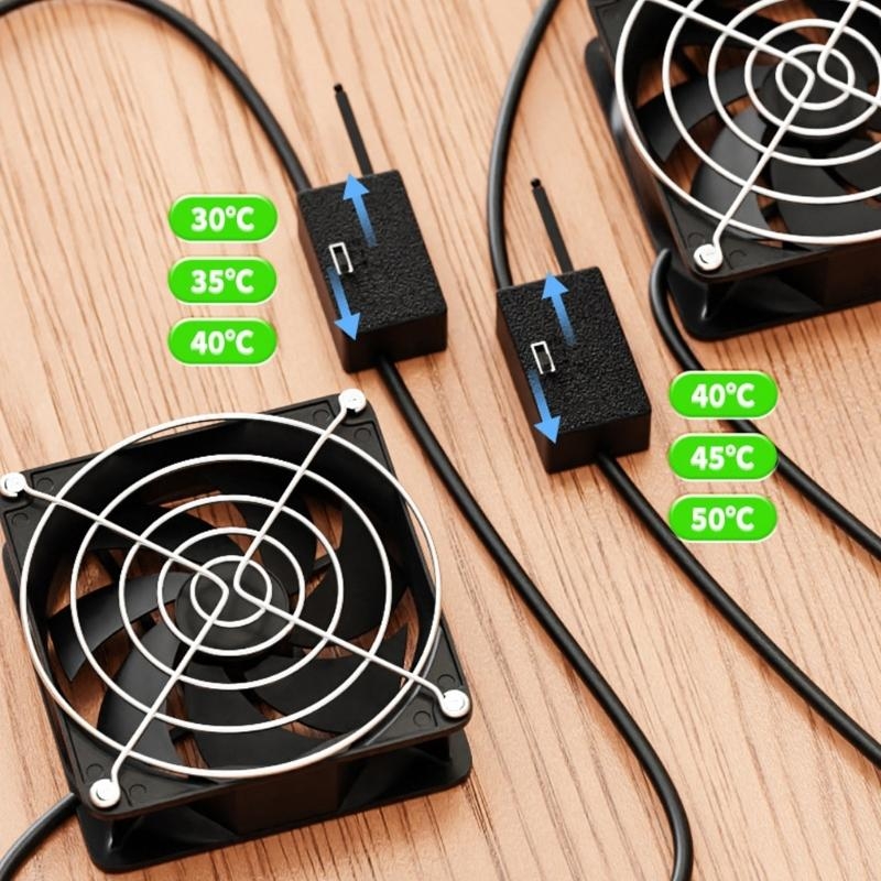 3速温度制御83cfの8cm USB冷却ファン調整可能なサー - Fan Hub Rgb Controller のレビューと価格