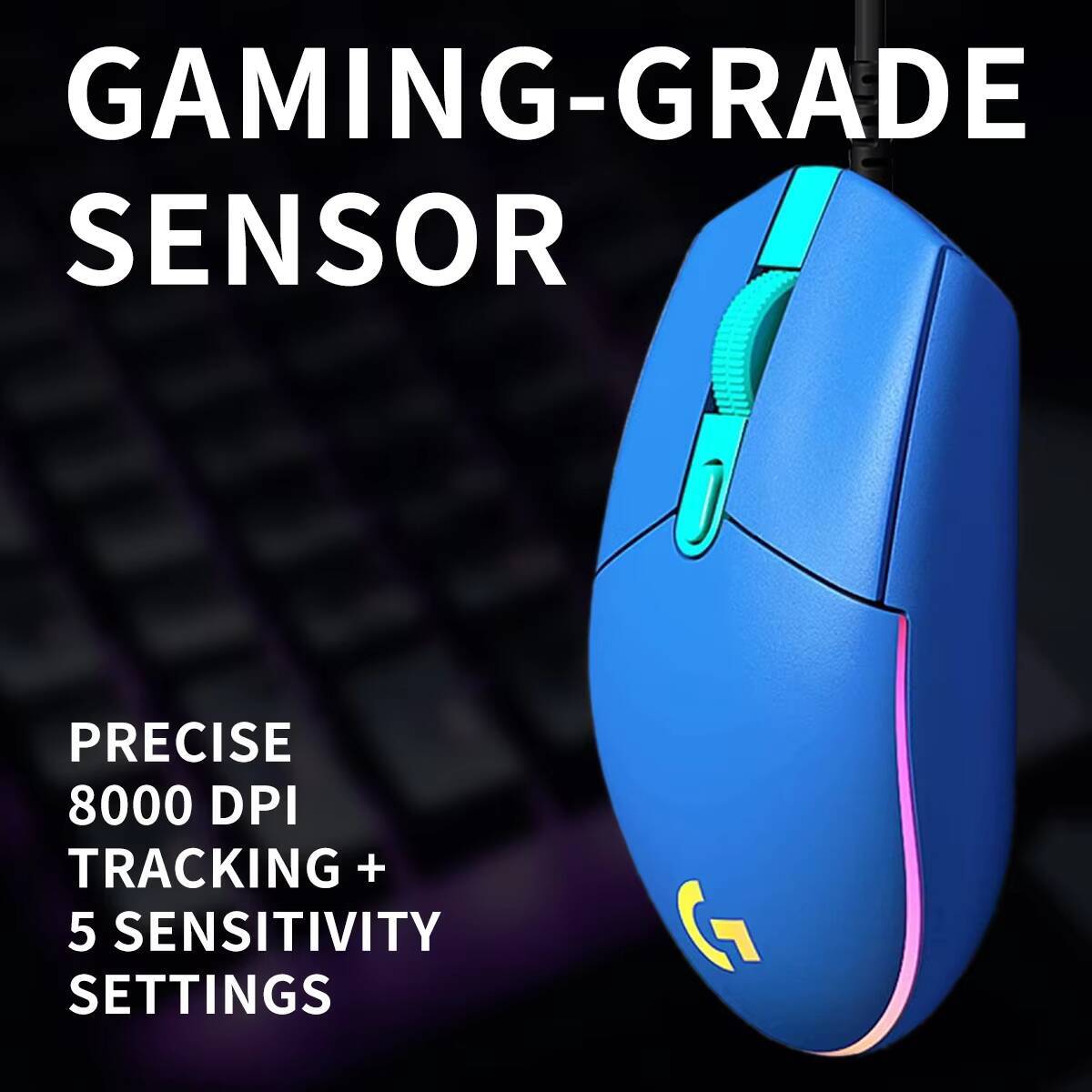 ロジクール G203 ゲーミングマウス LIGHTSYNC  - Logitech Mouse G203 のレビューと価格