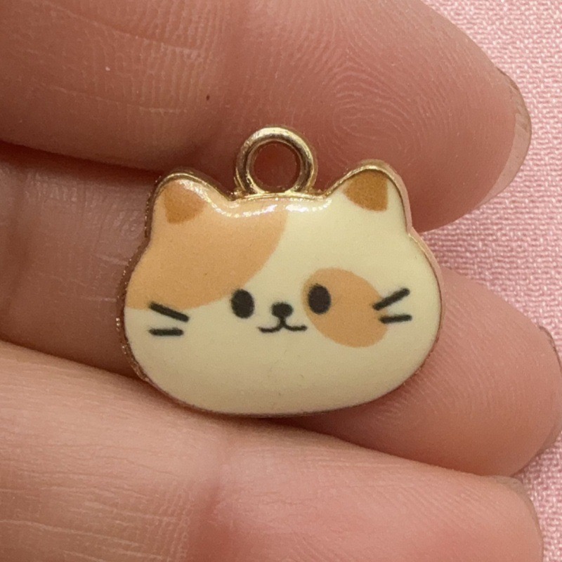 12個入りプリント猫ヘッド合金ドリップオイルペンダント、DI - Gaming Accessories Gifts のレビューと価格