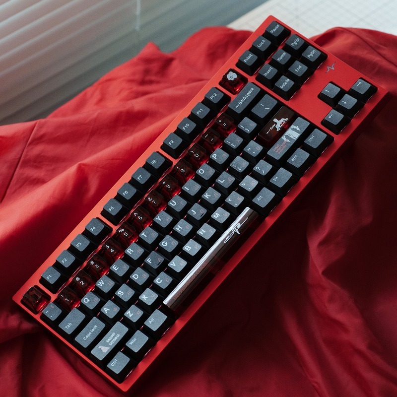 ソビエトブラックテーマキーキャップセット PBT PC 半透 - Gaming Set Accessories のレビューと価格