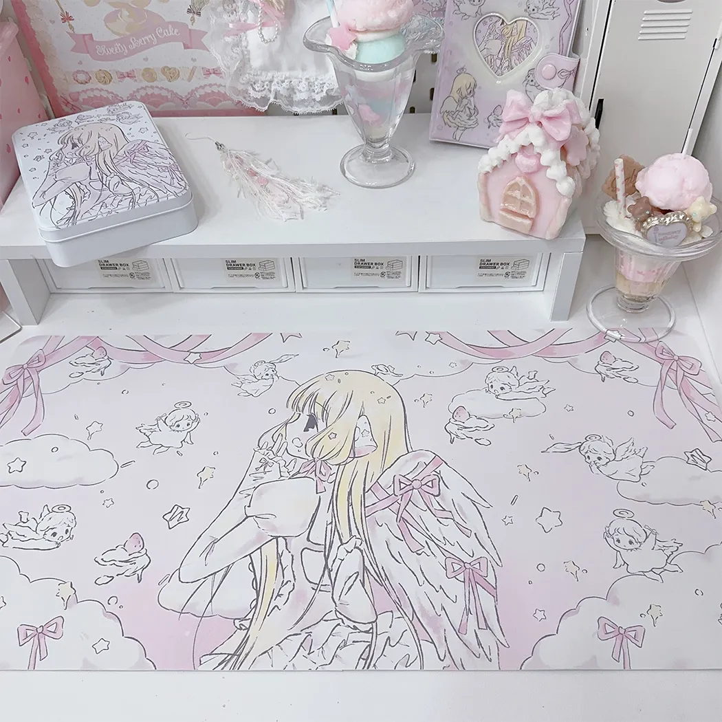 オリジナル漫画デスクマット |   かわいいゴム製マウスパッ - Gaming Accessories Girly のレビューと価格