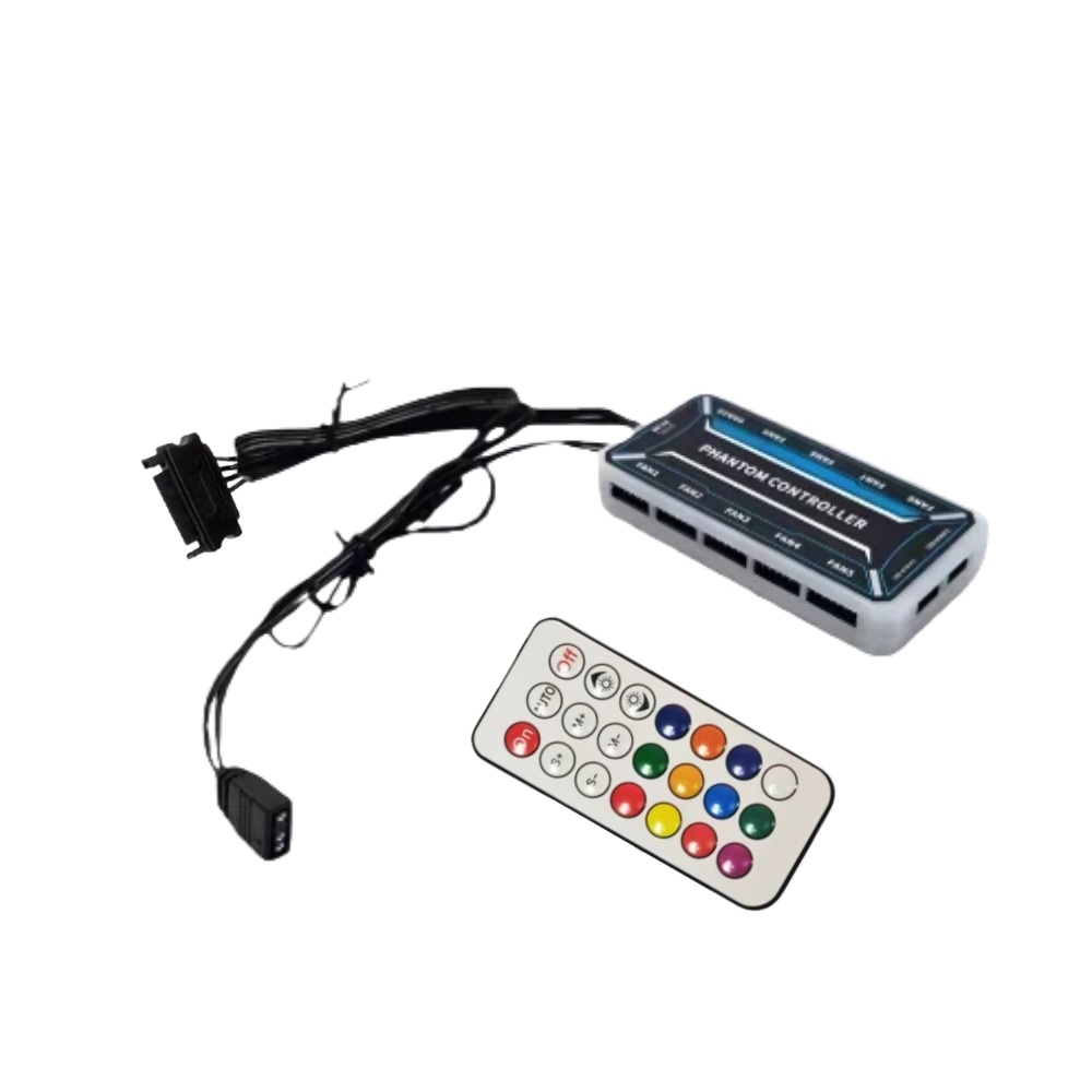 6ピンファンハブ、6ピンインターフェース10個、4ピンインタ - Fan Hub Rgb Controller のレビューと価格